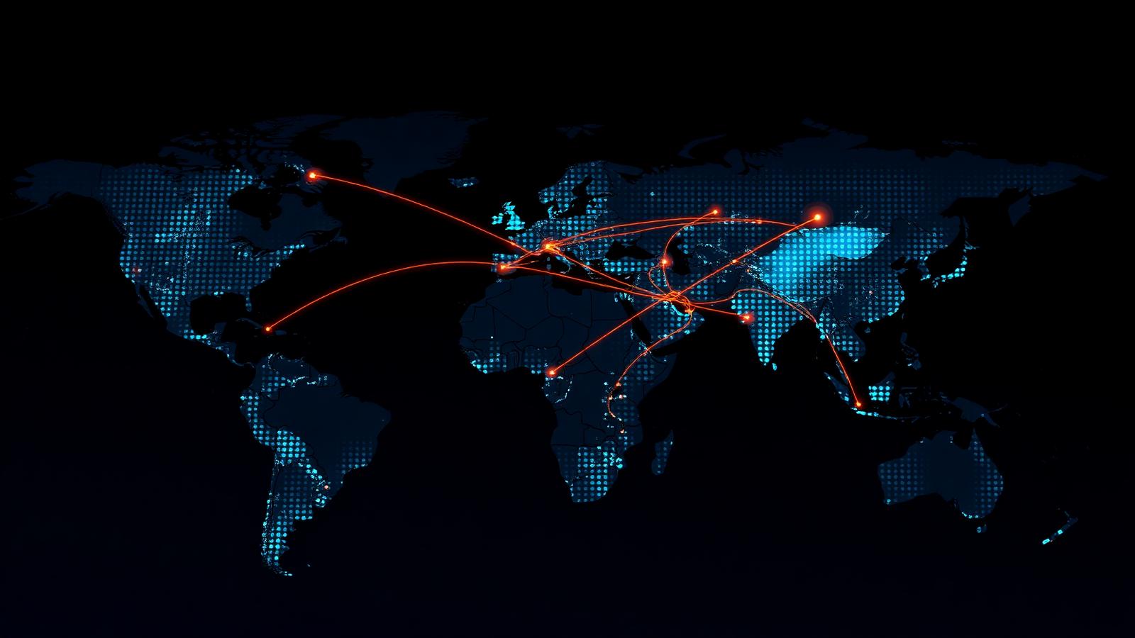 Global supply network map